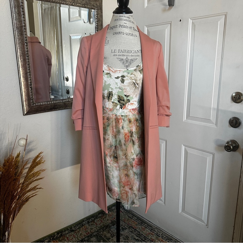 Alice + Olivia Dusty Pink Muriel Jacket - Picture 3 of 9